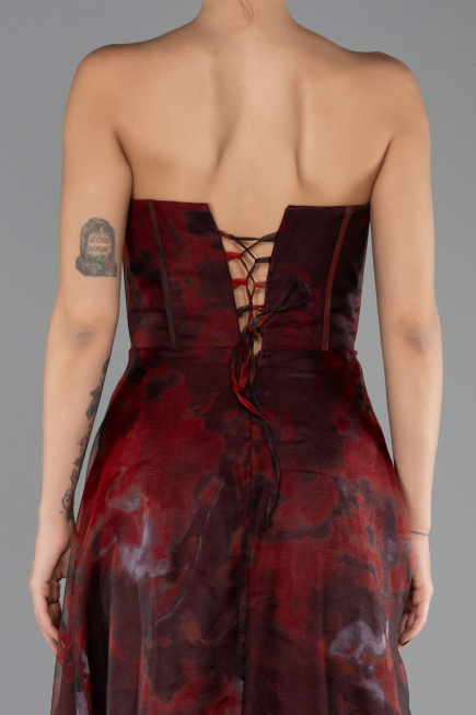 Long Burgundy Evening Dress ABU3360