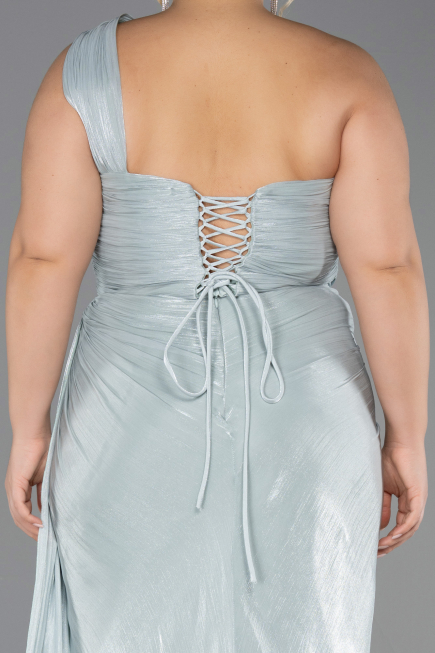 Long Mint Chiffon Formal Plus Size Dress ABU6713