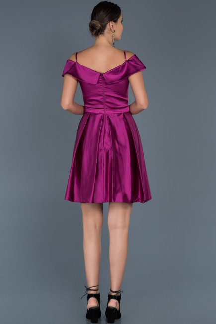 Short Satin Invitation Dress ABK309