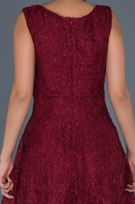 Burgundy Invitation Dress ABK317