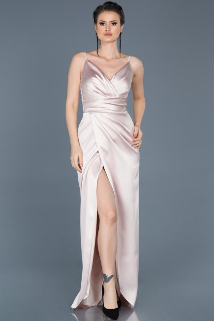 Long Powder Color Engagement Dress ABU564