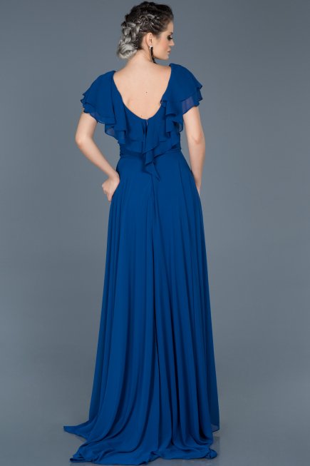 Long Sax-Blue-Engagement Dress ABU032