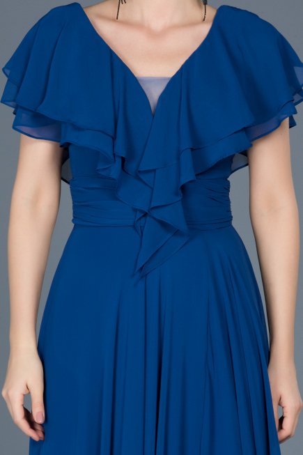 Long Sax-Blue-Engagement Dress ABU032