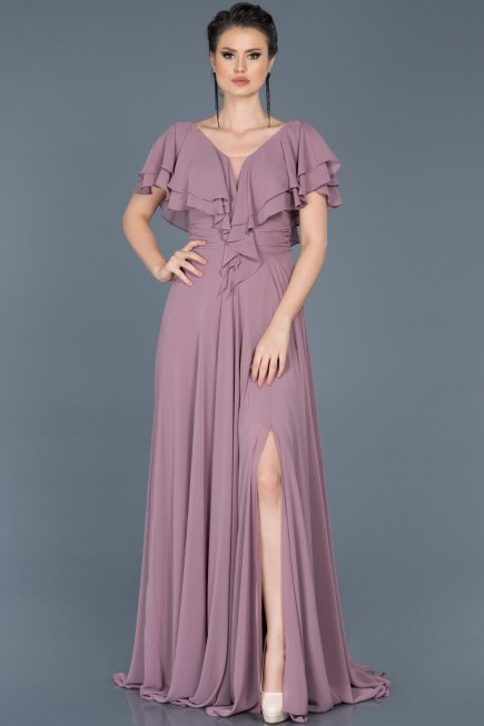 Long Lavender Engagement Dress ABU032