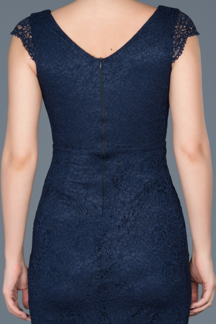 Short Navy Blue Evening Dress ABK010