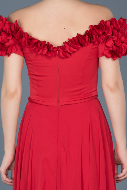 Long Red Evening Dress ABU074