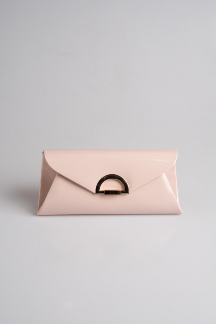 Powder Color Patent Leather Portfolio Bag V452
