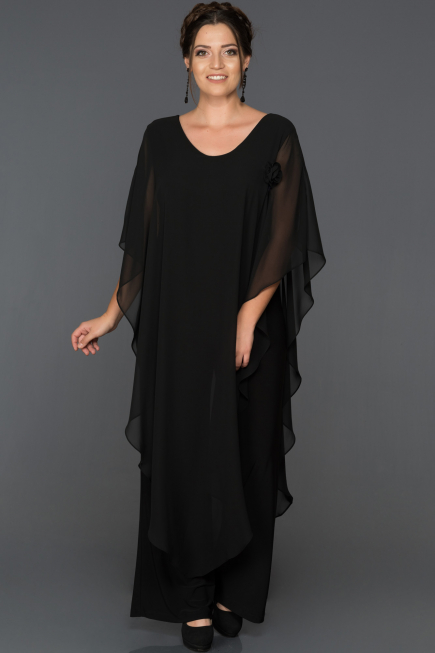 Black Plus Size Jumpsuit ABT021