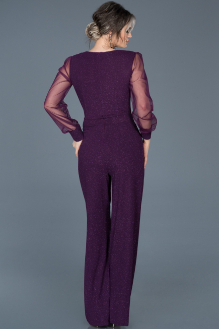 Long Plum Evening Dress ABT012