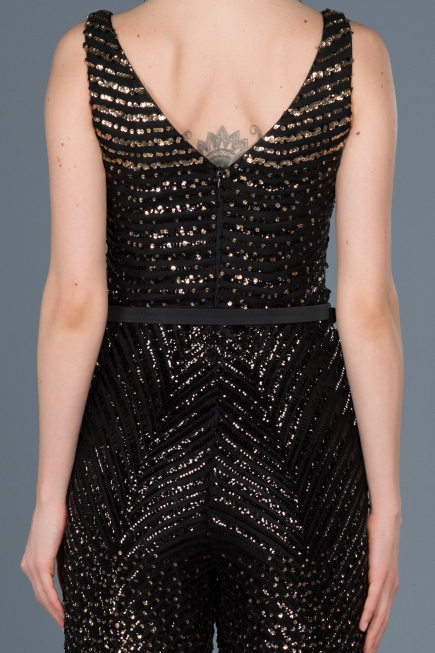 Black-Gold Invitation Dress ABT022
