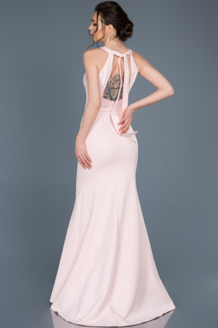 Long Powder Color Invitation Dress ABU600