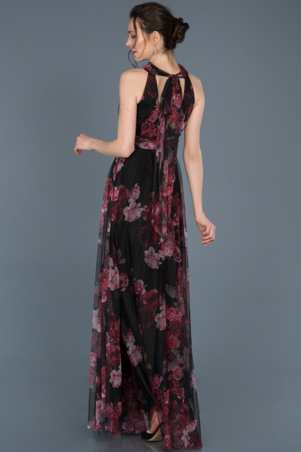 Long Plum Invitation Dress ABU674