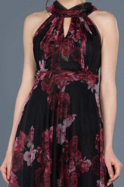 Long Plum Invitation Dress ABU674