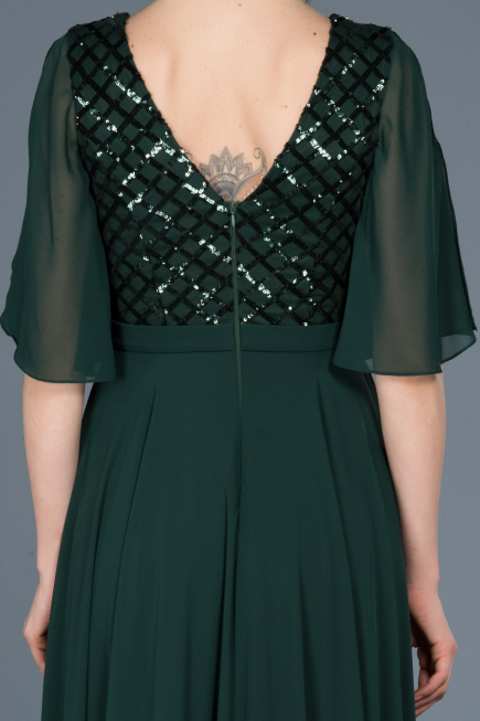 Long Emerald Green Invitation Dress ABU676