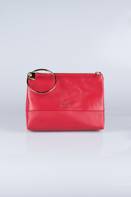 Red Leather Evening Bag V124