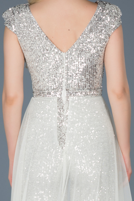 White Evening Dress ABT024
