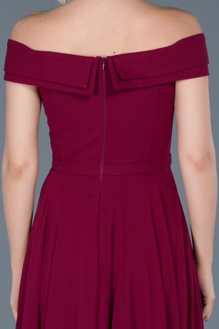 Long Plum Engagement Dress ABU012